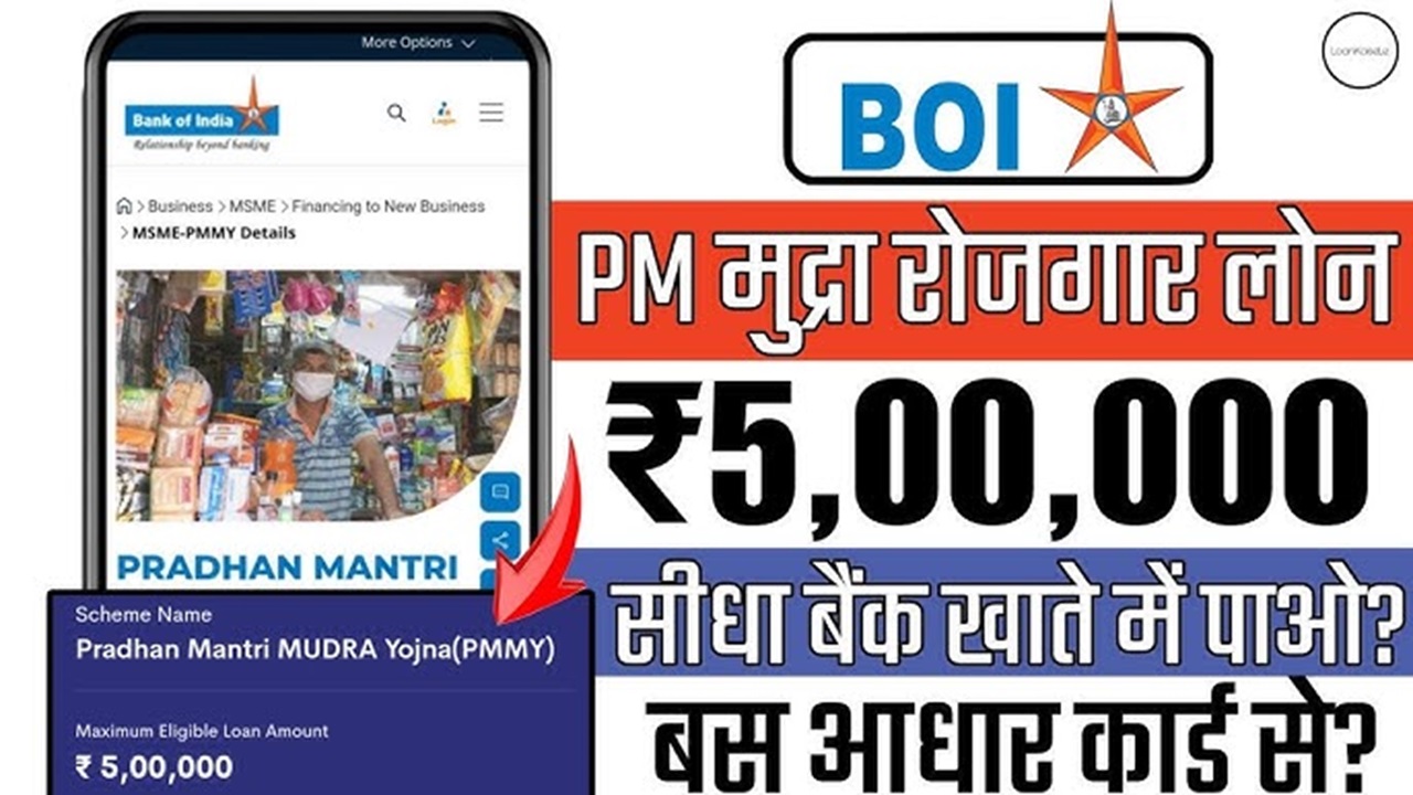 BOI Mudra Loan Online Apply